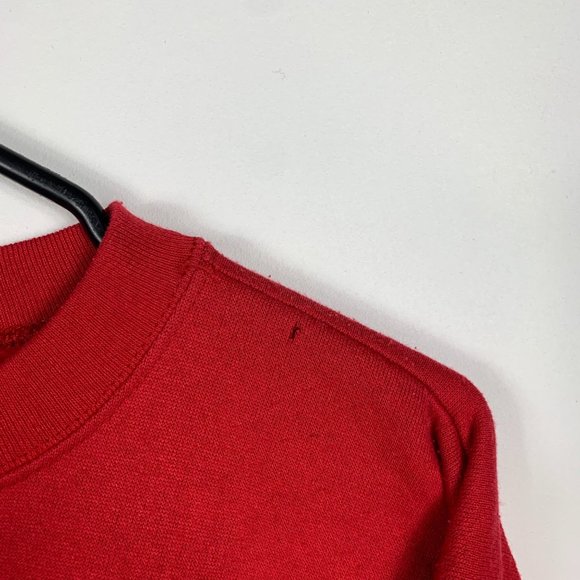 Disneyland Vintage Sweatshirt Mens Size XS Red Mickey Mouse Cotton-Blend - Picture 4 of 7